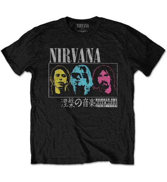 Nirvana: Japan! - Black T-Shirt