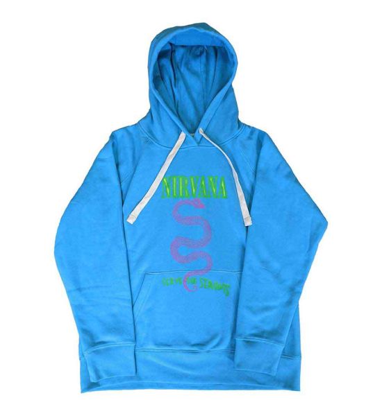 Nirvana: Serve The Servants Neon - Blue Pullover Hoodie