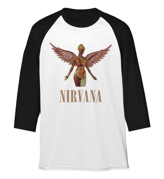 Nirvana: Triangle in Utero - Black & White T-Shirt