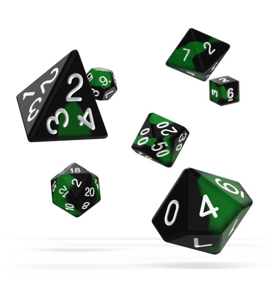 Oakie Doakie Dice: Biohazard RPG Set Glow in the Dark (7) Preorder