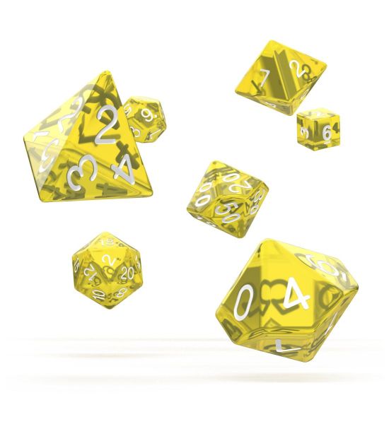 Oakie Doakie Dice: RPG Set Translucent - Yellow (7)