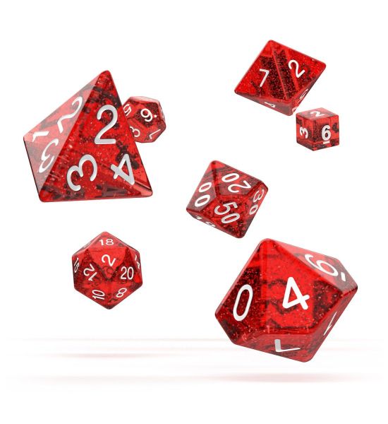 Oakie Doakie Dice: Speckled Red RPG Set (7) Preorder