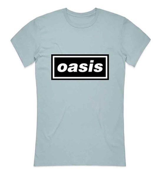 Oasis: Decca Logo - Ladies Light Blue T-Shirt