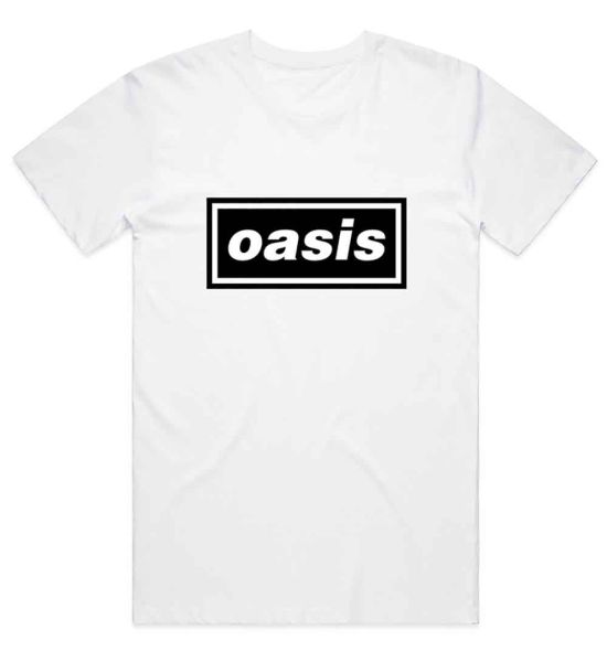 Oasis: Decca Logo - White T-Shirt