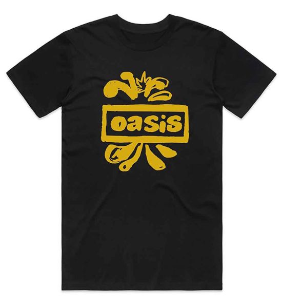 Oasis: Drawn Logo - Black T-Shirt