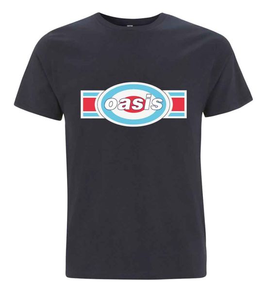 Oasis: Oblong Target - Navy Blue T-Shirt