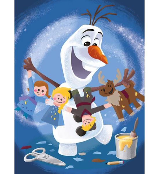 Olaf's Frozen Adventure: Characters Framed Canvas Print (60x80cm) Preorder