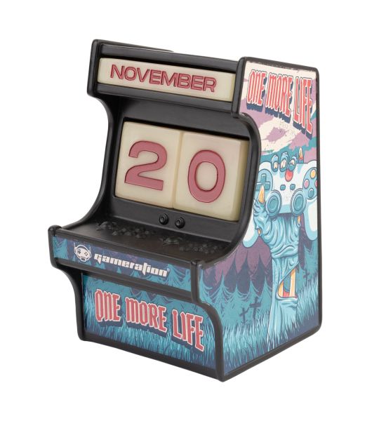 One More Life: Gameration Arcade 3D Perpetual Calendar Preorder