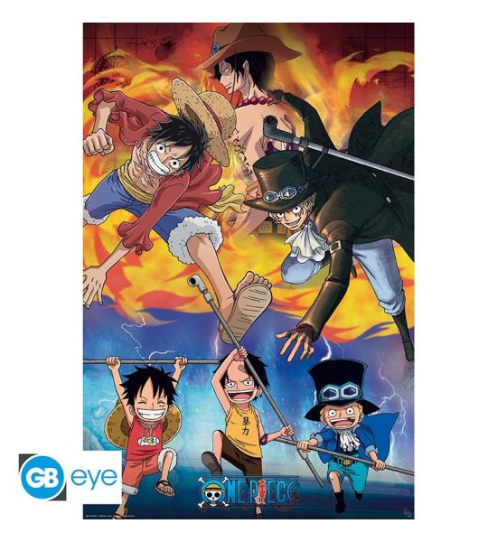 One Piece: Ace Sabo Luffy Poster (91.5x61cm) Preorder