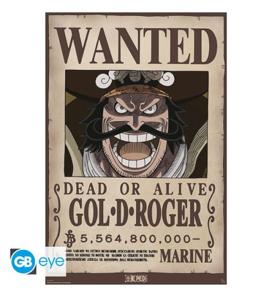 One Piece: Gol D. Roger Wanted Maxi Poster (91.5x61cm) Preorder