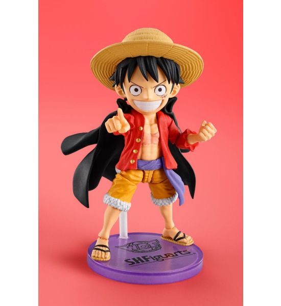 One Piece: Monkey D. Luffy World Collectable Figures x S.H. Figuarts Action Figure (8cm)