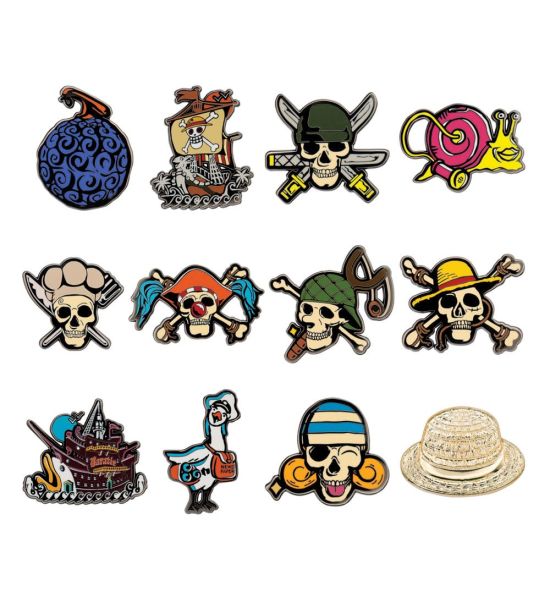 One Piece: Mystery Pin Badge Display (12) Preorder