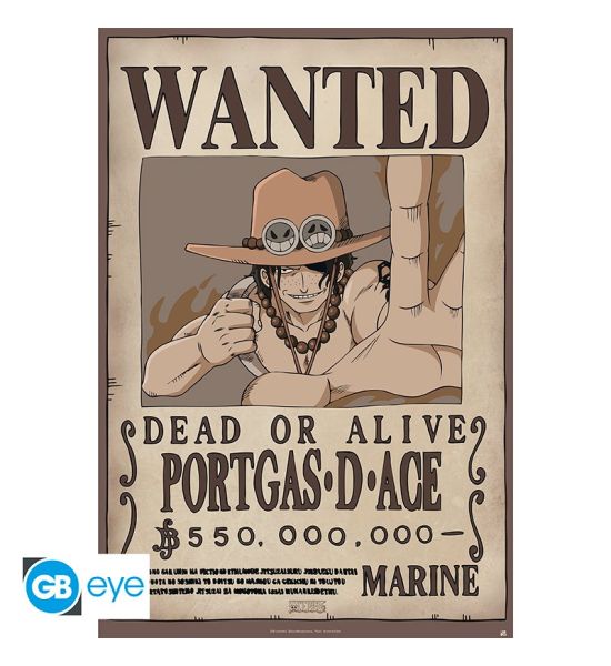 One Piece: Wanted Ace Poster (91.5x61cm) Preorder