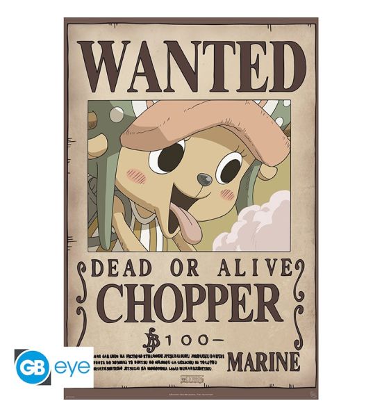 One Piece: Wanted Chopper new Poster (91.5x61cm) Preorder