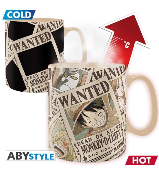 One Piece: Wanted Heat Change Mug