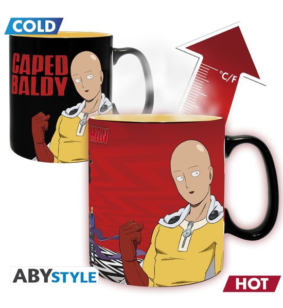 One Punch Man: Saitama & Garou Heat Change Mug