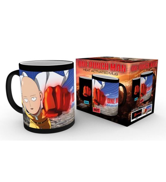 One Punch Man: Saitama Mug Heatchange (320ml) Preorder