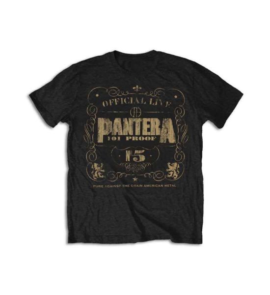 Pantera: 101 Proof - Black T-Shirt