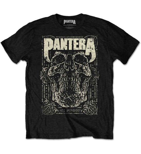 Pantera: 101 Proof Skull - Black T-Shirt