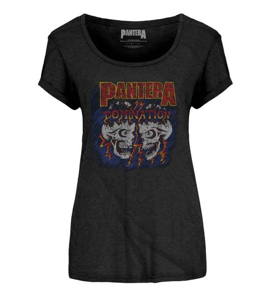 Pantera: Domination - Ladies Black T-Shirt