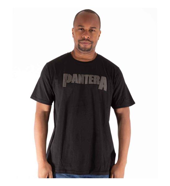 Pantera: Leaf Skull (Hi-Build) - Black T-Shirt