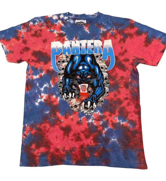 Pantera: Panther (Dye Wash) - Blue T-Shirt