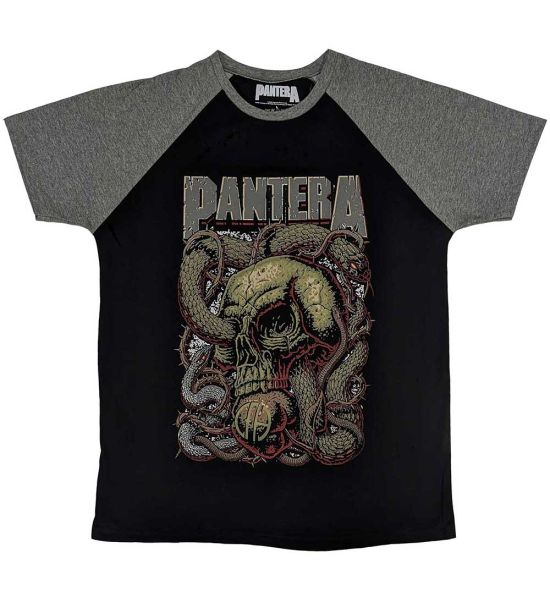 Pantera: Serpent Skull - Black & Grey T-Shirt