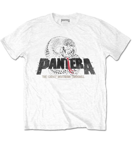 Pantera: Snake Logo - White T-Shirt