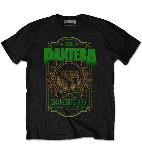 Pantera: Snakebite XXX Label - Black T-Shirt