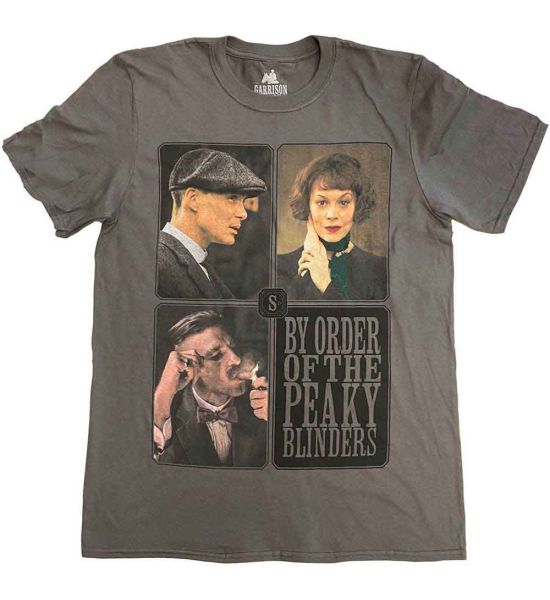 Peaky Blinders: Portraits Grid - Grey T-Shirt