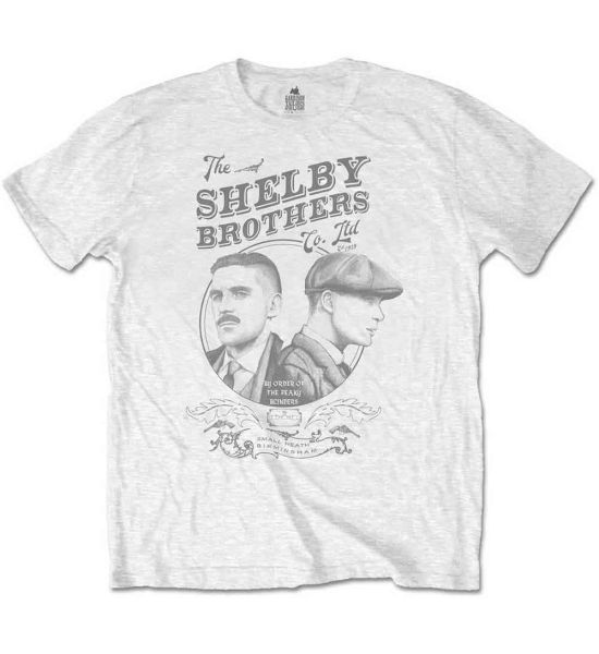 Peaky Blinders: Shelby Brothers Circle Faces - White T-Shirt