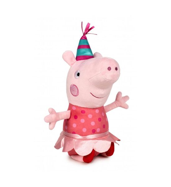 Peppa Pig: Party Peppa Plush Figure (31cm) Preorder