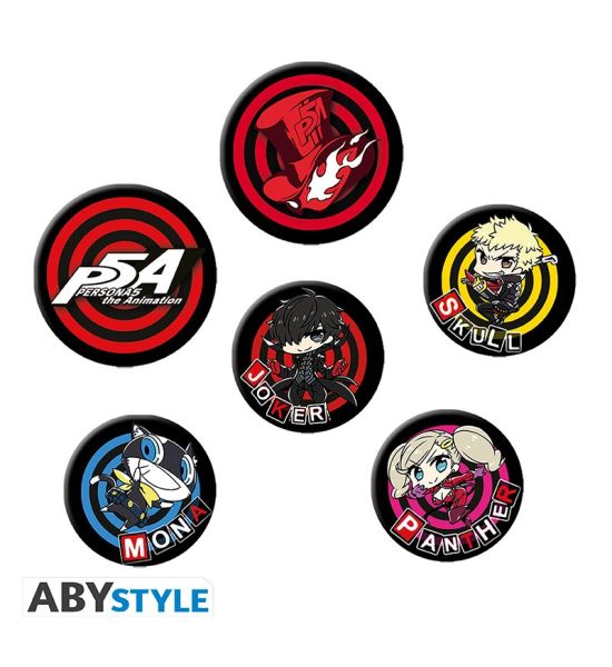 Persona 5: Phantom Thieves Chibi Badge Pack