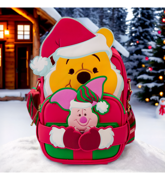 Loungefly: Disney Winnie The Pooh Santa Pooh Crossbuddies Bag Preorder