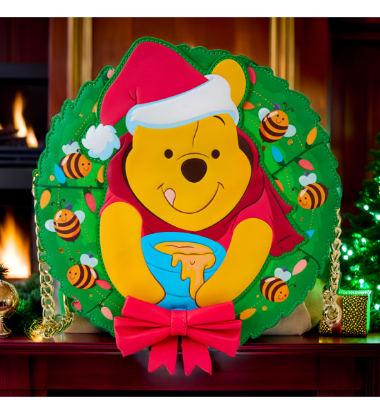 Loungefly: Disney Winnie The Pooh Stuck In Wreath Crossbody Bag Preorder