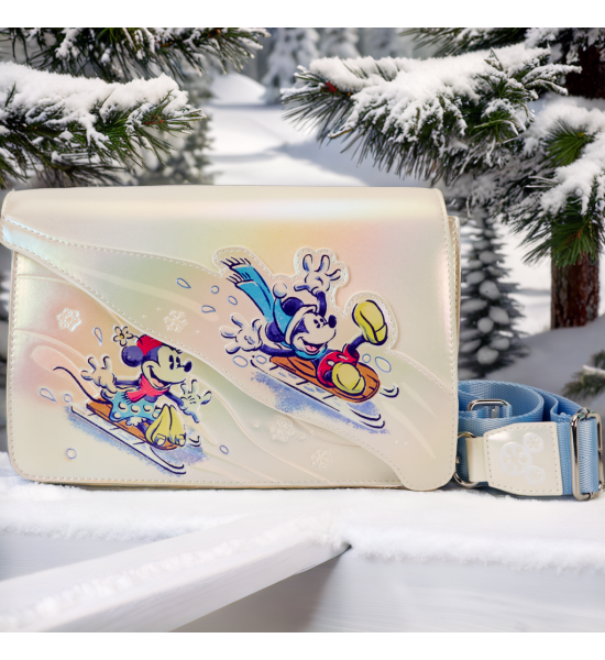 Loungefly: Disney Mickey and Friends Winter Wonderland Crossbody Bag Preorder