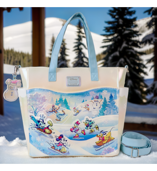 Loungefly: Disney Mickey and Friends Scene Convertible Tote Bag Preorder