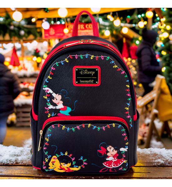 Loungefly: Disney Mickey's Light Up Decorations Mini Backpack Preorder