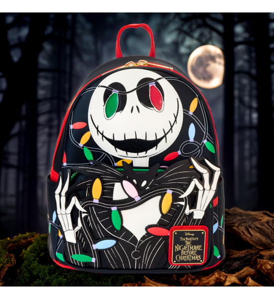 Loungefly: Disney Nightmare Before Christmas Smiling Jack Light Up Mini Backpack Preorder