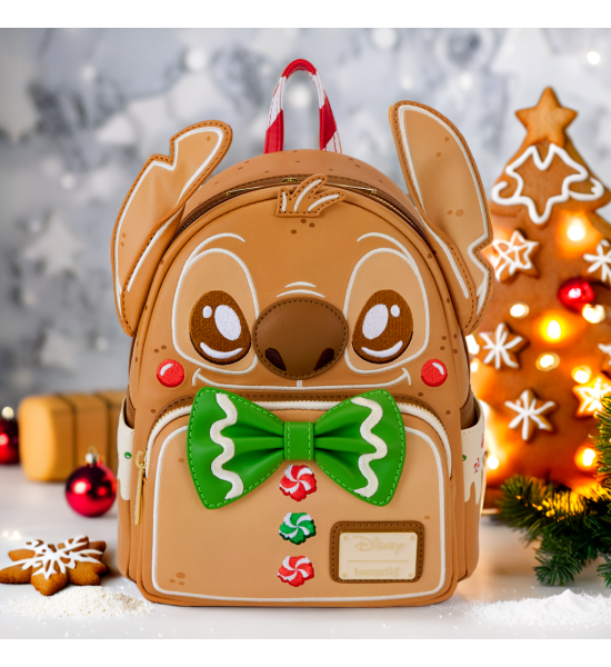 Loungefly: Disney Lilo & Stitch Gingerbread Stitch Cosplay Mini Backpack Preorder