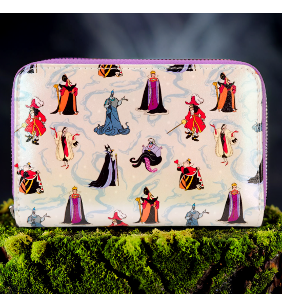 Loungefly: Disney Villains Iridescent Zip Around Wallet Preorder