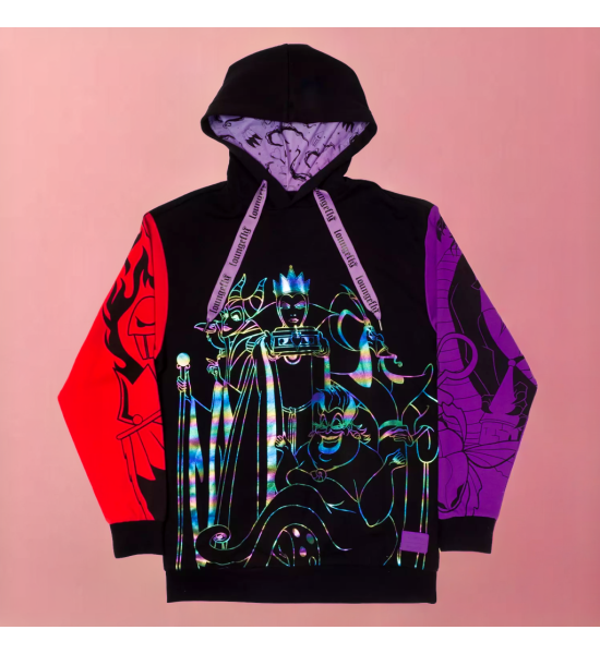 Loungefly: Disney Villains Colour Block Hoodie