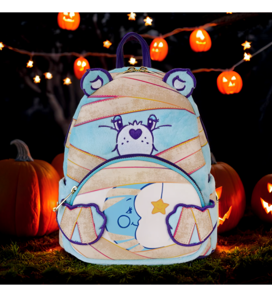 Loungefly: Carebears x Universal Monsters Bedtime Bear Mummy Mini Backpack Preorder