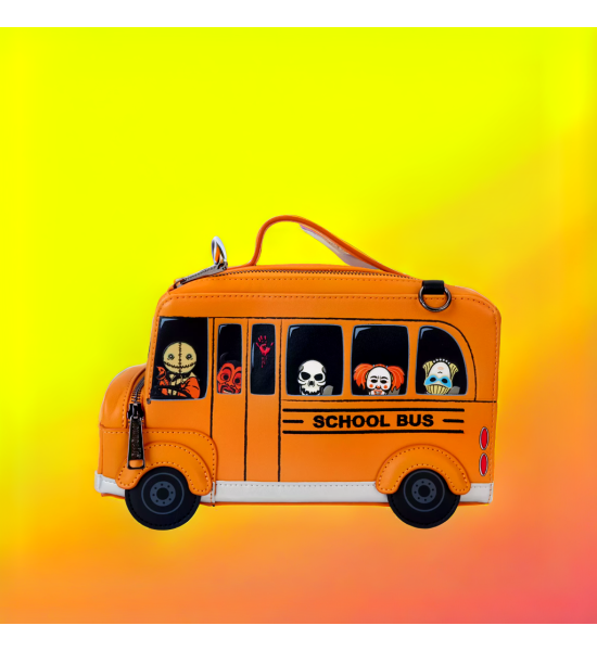 Loungefly: Trick 'R' Treat School Bus Crossbody Bag Preorder