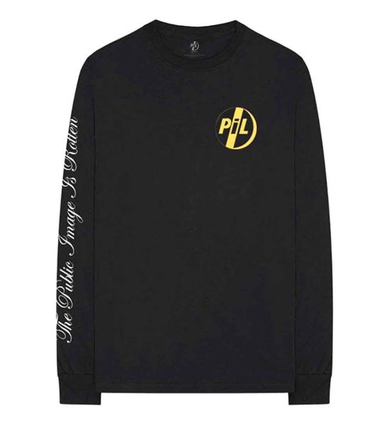 PIL (Public Image Ltd): Image is Rotten (Sleeve Print) - Black Long Sleeve T-Shirt