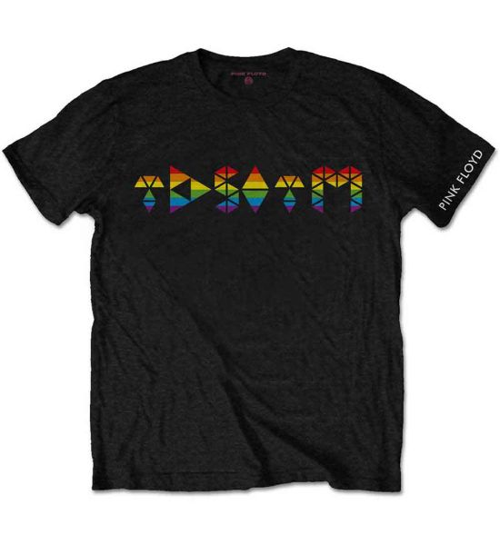 Pink Floyd: Dark Side Prism Initials - Black T-Shirt