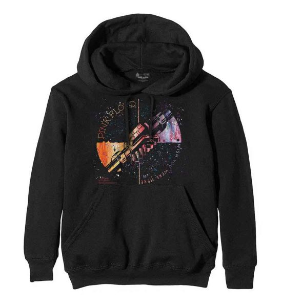 Pink Floyd: Machine Greeting Orange - Black Pullover Hoodie