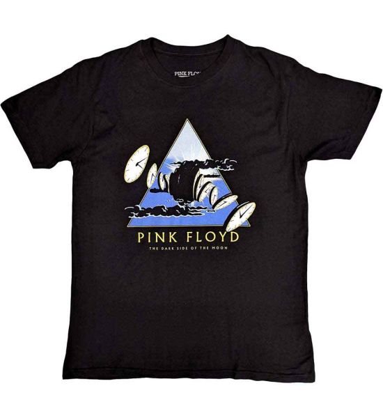 Pink Floyd: Melting Clocks - Black T-Shirt