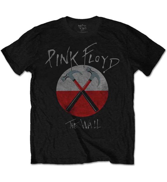 Pink Floyd: The Wall Hammers Logo - Black T-Shirt