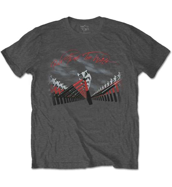 Pink Floyd: The Wall Marching Hammers - Charcoal Grey T-Shirt